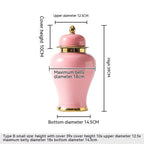 Ceramic Golden General Vase Flower Insert - Grand Goldman