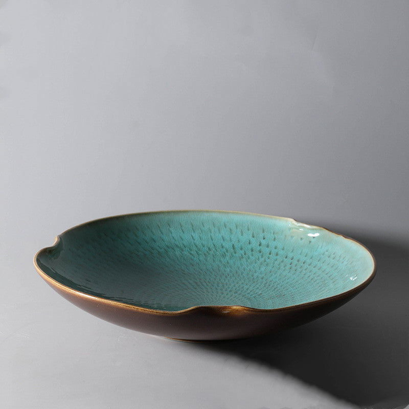 Ceramic Home Dining Plate Large Bowl Cup Set - Grand Goldman