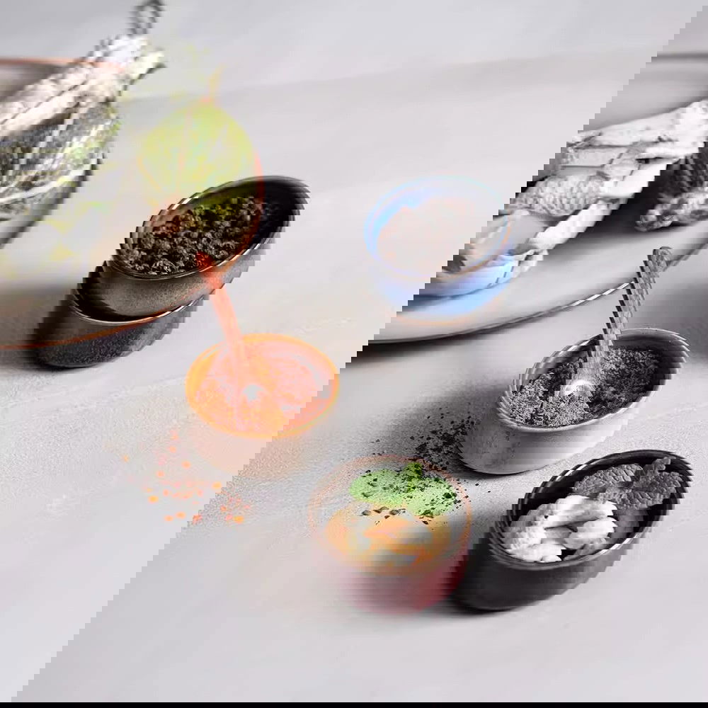 Ceramic Household Seasoning Plate Round Underglaze Japanese Restaurant Dipping Sauce Bowl - Grand Goldman