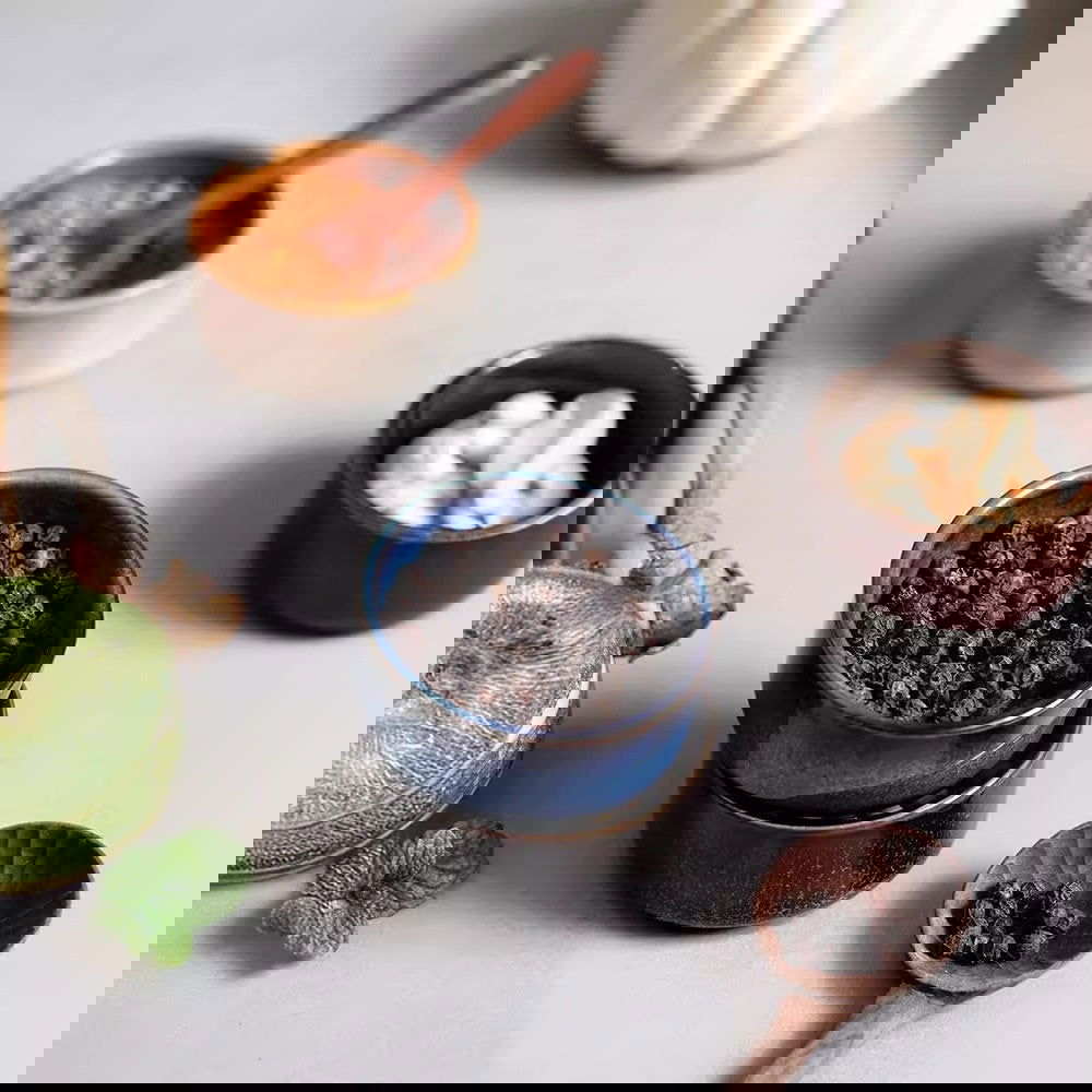 Ceramic Household Seasoning Plate Round Underglaze Japanese Restaurant Dipping Sauce Bowl - Grand Goldman