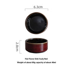 Ceramic Household Seasoning Plate Round Underglaze Japanese Restaurant Dipping Sauce Bowl - Grand Goldman