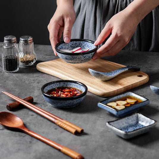 Ceramic Japanese Sauce Dipping Seasoning Dish Creative Household Restaurant Supplies - Grand Goldman