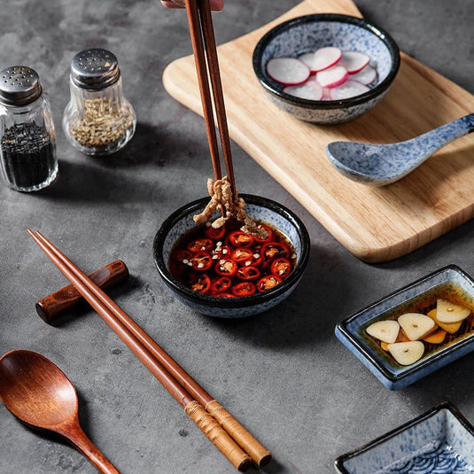 Ceramic Japanese Sauce Dipping Seasoning Dish Creative Household Restaurant Supplies - Grand Goldman