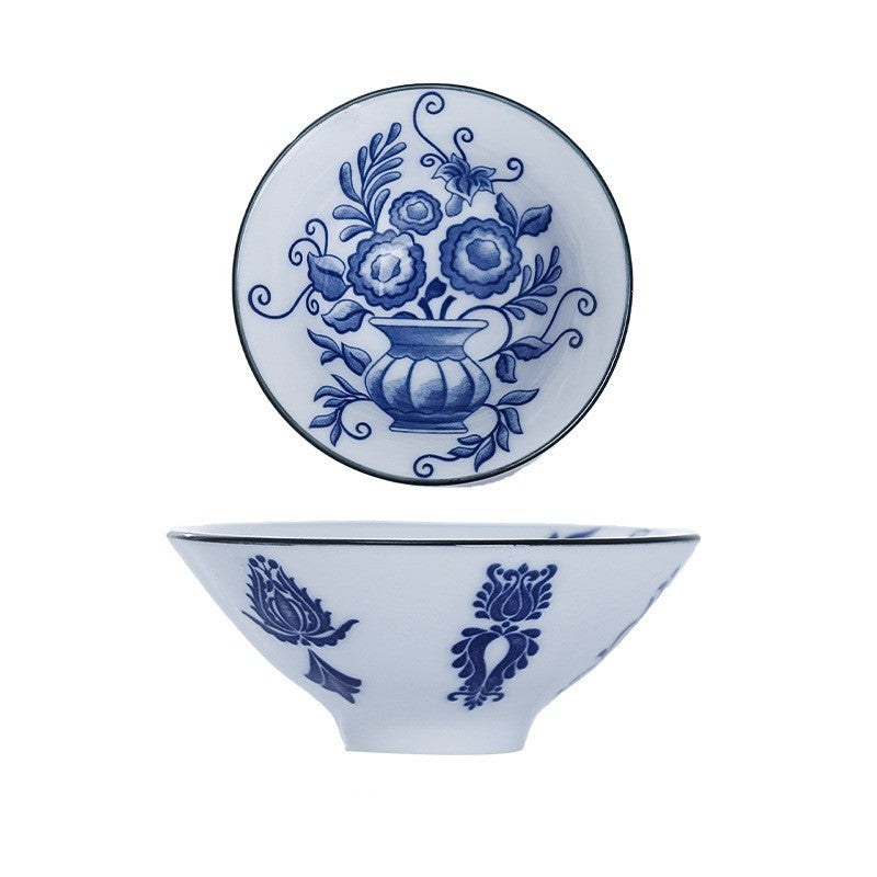 Ceramic Kung Fu Tea Cup Japanese Blue And White Porcelain - Grand Goldman