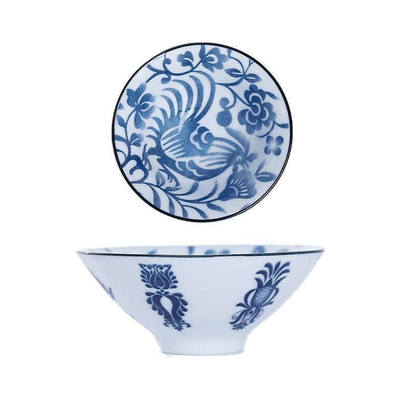 Ceramic Kung Fu Tea Cup Japanese Blue And White Porcelain - Grand Goldman