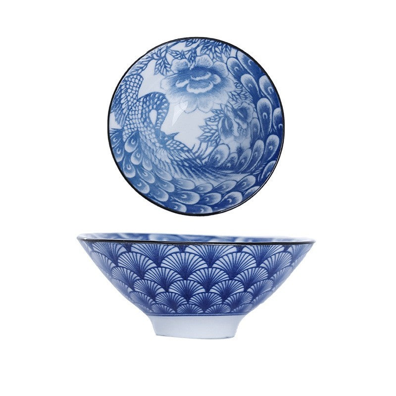 Ceramic Kung Fu Tea Cup Japanese Blue And White Porcelain - Grand Goldman