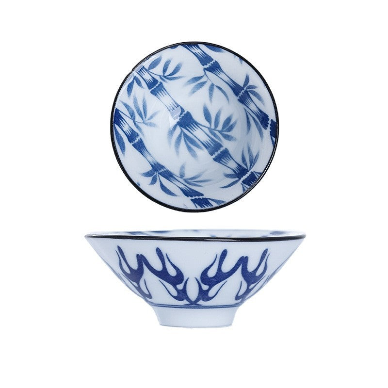 Ceramic Kung Fu Tea Cup Japanese Blue And White Porcelain - Grand Goldman