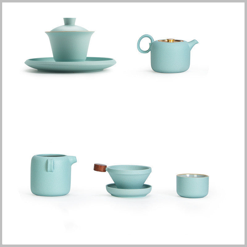 Ceramic Kung Fu Tea Set - Grand Goldman