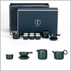 Ceramic Kung Fu Tea Set - Grand Goldman