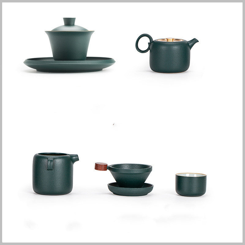 Ceramic Kung Fu Tea Set - Grand Goldman
