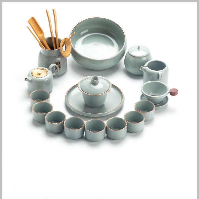 Ceramic Kung Fu Tea Set - Grand Goldman