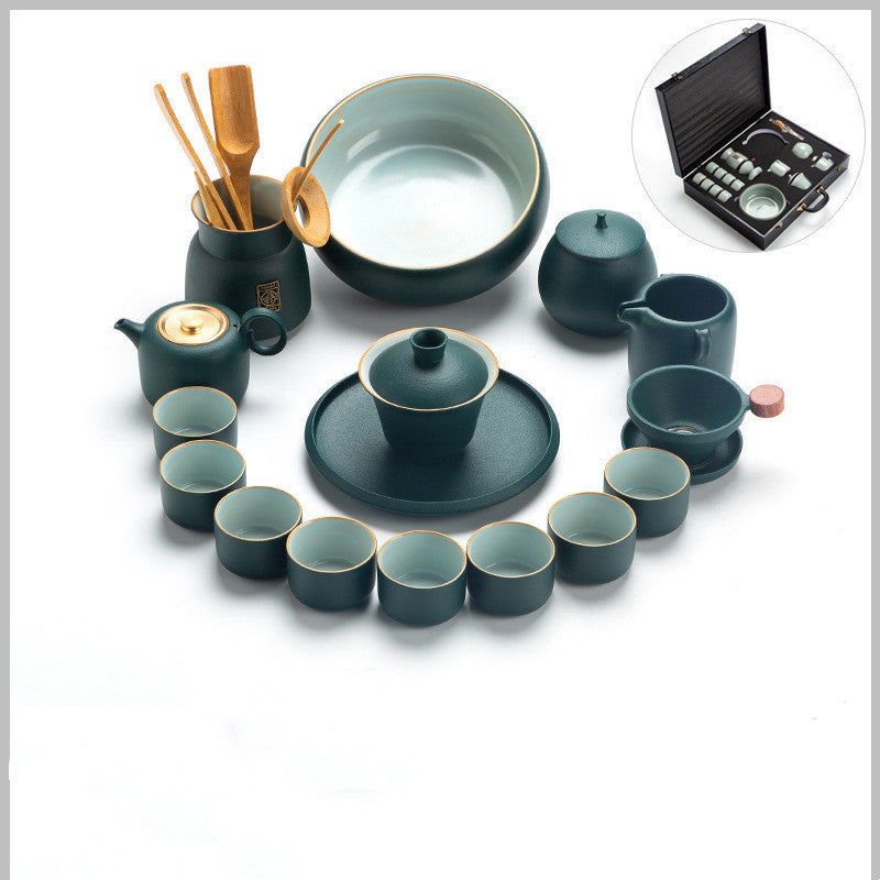 Ceramic Kung Fu Tea Set - Grand Goldman