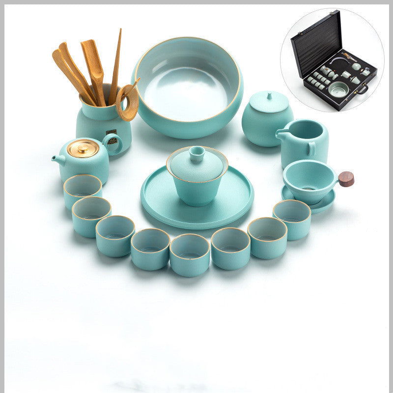 Ceramic Kung Fu Tea Set - Grand Goldman