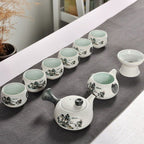 Ceramic Kung Fu tea set with snowflake glaze - Grand Goldman