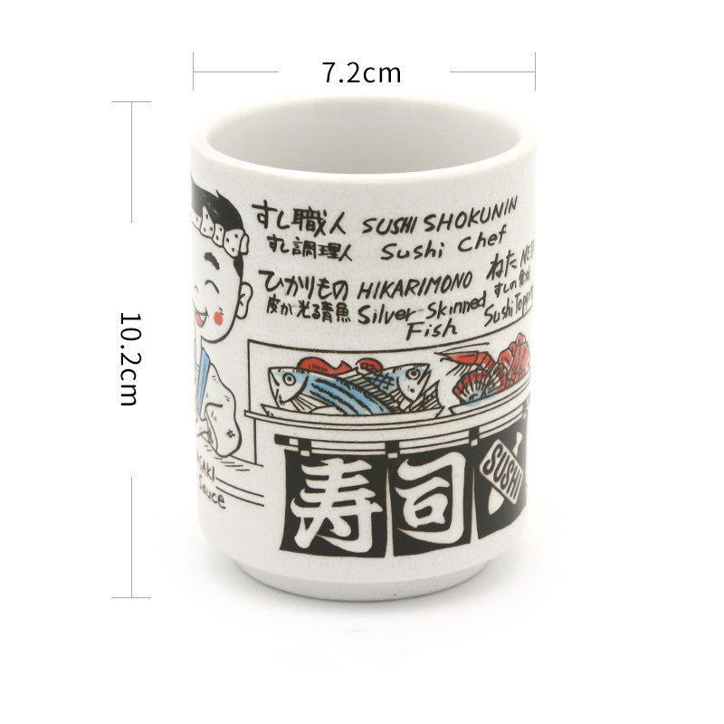 Ceramic Mug Imported From Japan Japanese Style Home Office Tea Cup Single Cup Sushi Cup Soup Bowl - Grand Goldman
