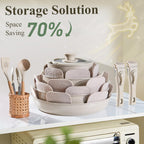 Ceramic Nonstick Pots and Pans Set 19 Piece with Detachable Handle, Induction Dishwasher Oven Safe Cookware Set, RV Kicthen Set Removable Handle, Mocca Taupe - Grand Goldman