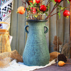 Ceramic Old Vases In The Living Room With Dried Flowers - Grand Goldman