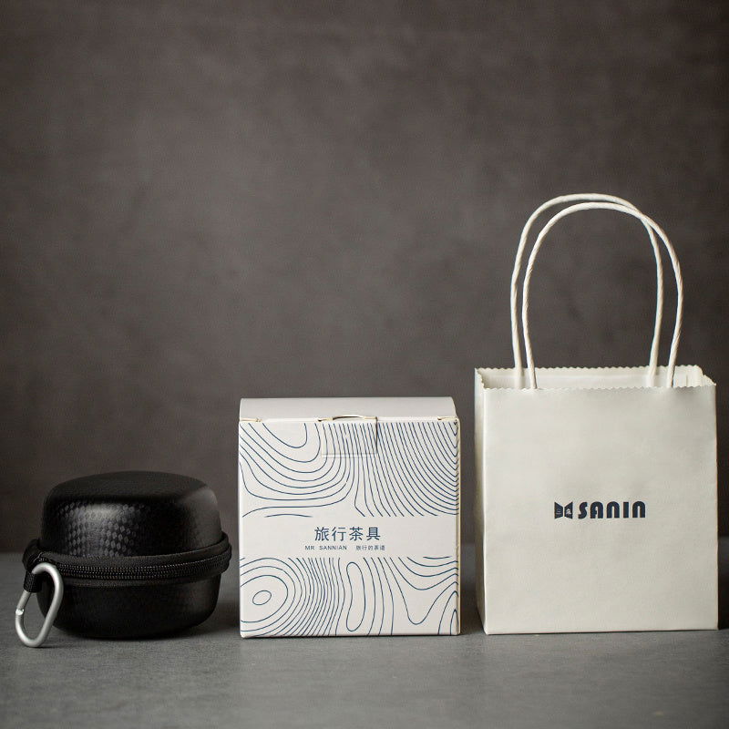 Ceramic One Pot And Two Cups Portable Outdoor Tea Making Travel Kung Fu Tea Set - Grand Goldman