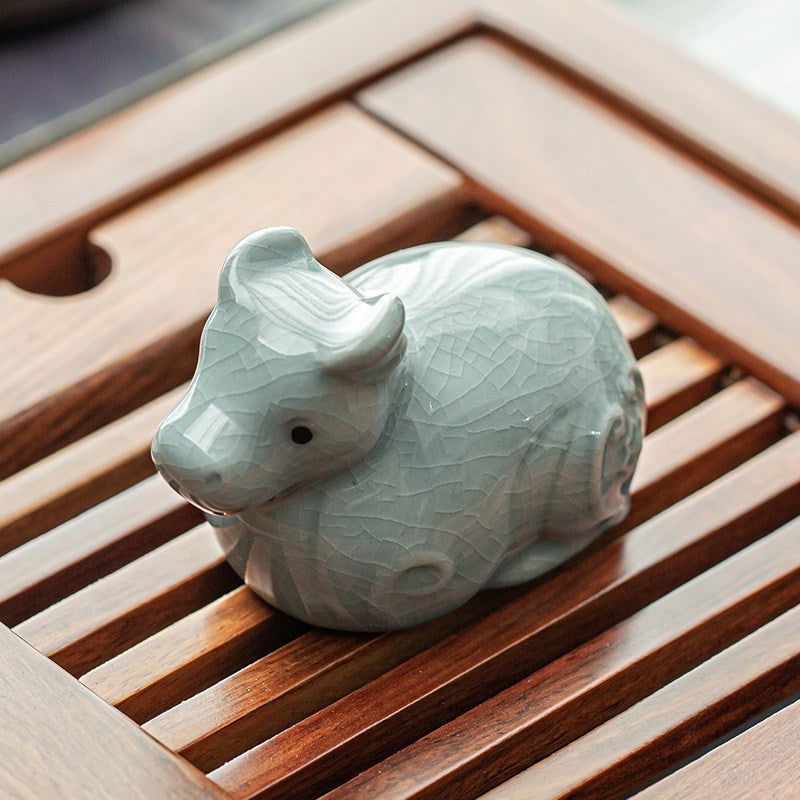 Ceramic Ornament Sliced Tea Pet Household Kung Fu - Grand Goldman