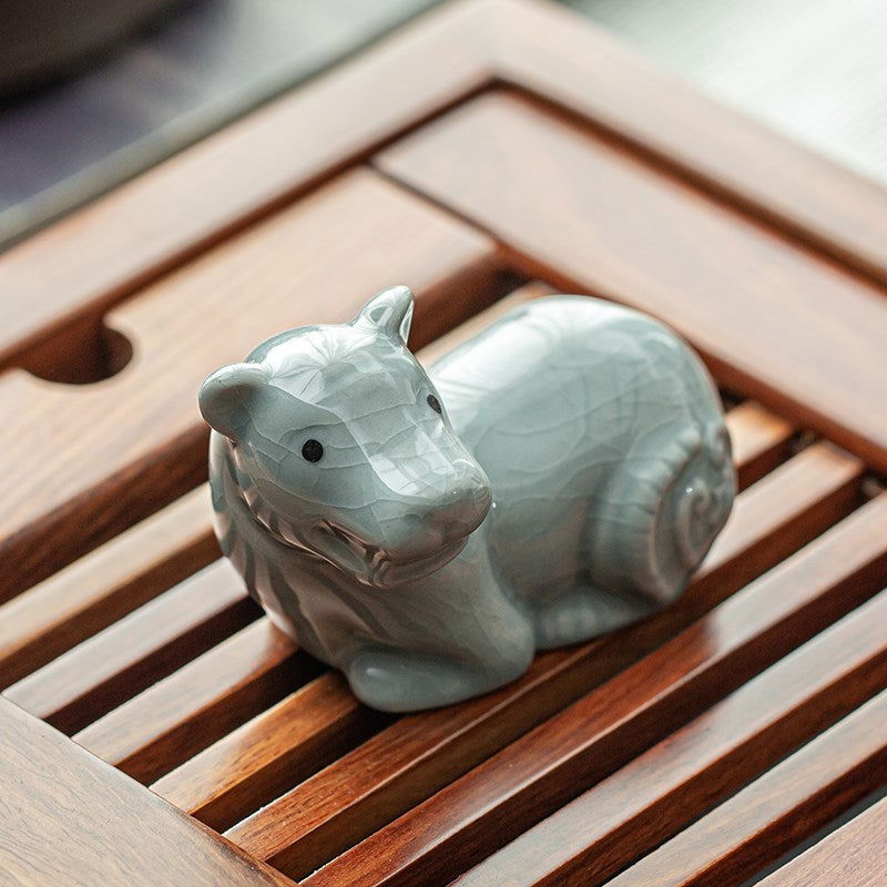 Ceramic Ornament Sliced Tea Pet Household Kung Fu - Grand Goldman