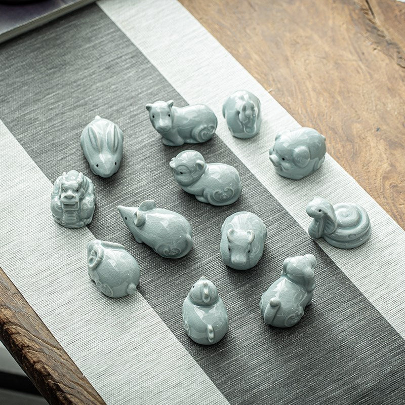 Ceramic Ornament Sliced Tea Pet Household Kung Fu - Grand Goldman