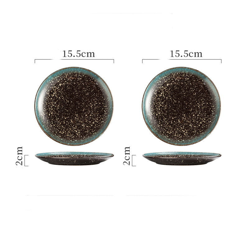 Ceramic Plate Bone Dish Home Set - Grand Goldman