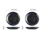 Ceramic Plate Bone Dish Home Set - Grand Goldman