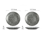 Ceramic Plate Bone Dish Home Set - Grand Goldman