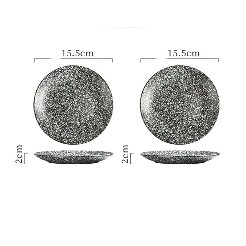 Ceramic Plate Bone Dish Home Set - Grand Goldman