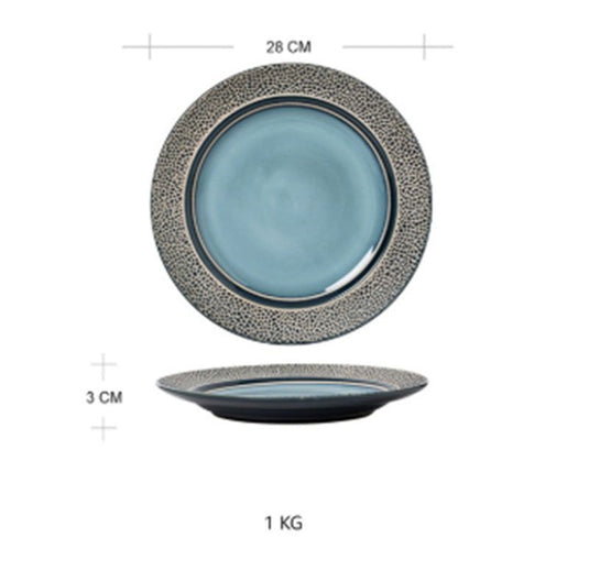 Ceramic Plate Dish Plate Microwave Oven Tableware - Grand Goldman
