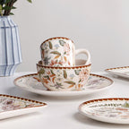 Ceramic Plate Retro Western Foodsteak Large Plate Dish Household Rectangular Plate - Grand Goldman