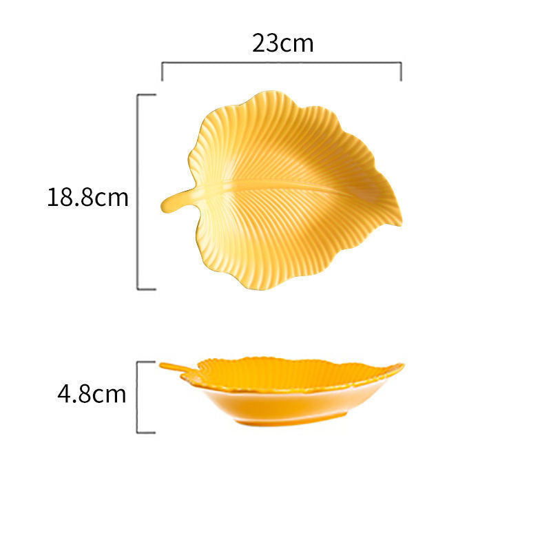 Ceramic Snack Plate For Creative Home Use - Grand Goldman