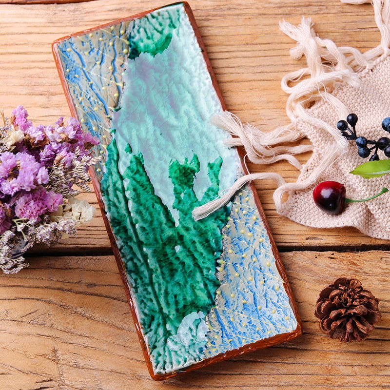 Ceramic Tableware Heavy Industry Hand-painted Sushi Plate - Grand Goldman