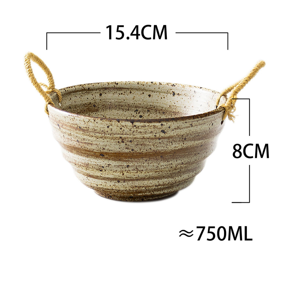Ceramic Tableware Noodle Soup Dessert Bowl - Grand Goldman