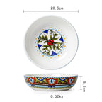 Ceramic Tableware Pastoral Style Home Plate Dinner Plate - Grand Goldman