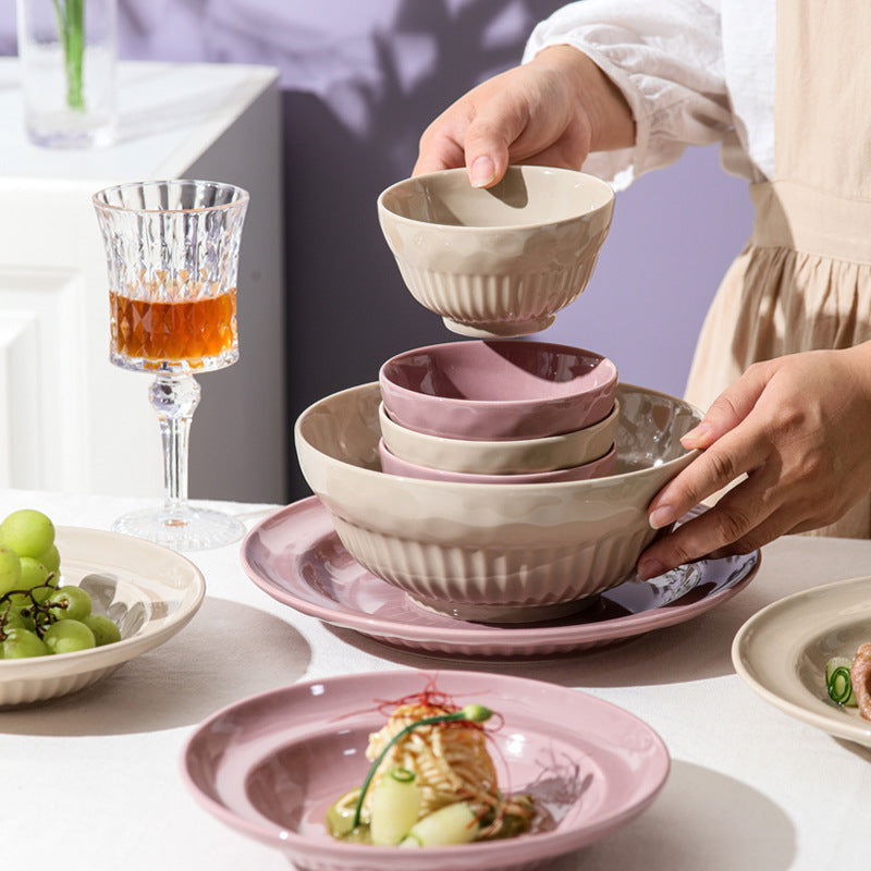 Ceramic Tableware Set Suit Dinner Food Plate - Grand Goldman