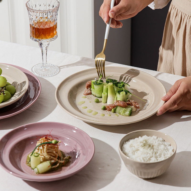 Ceramic Tableware Set Suit Dinner Food Plate - Grand Goldman