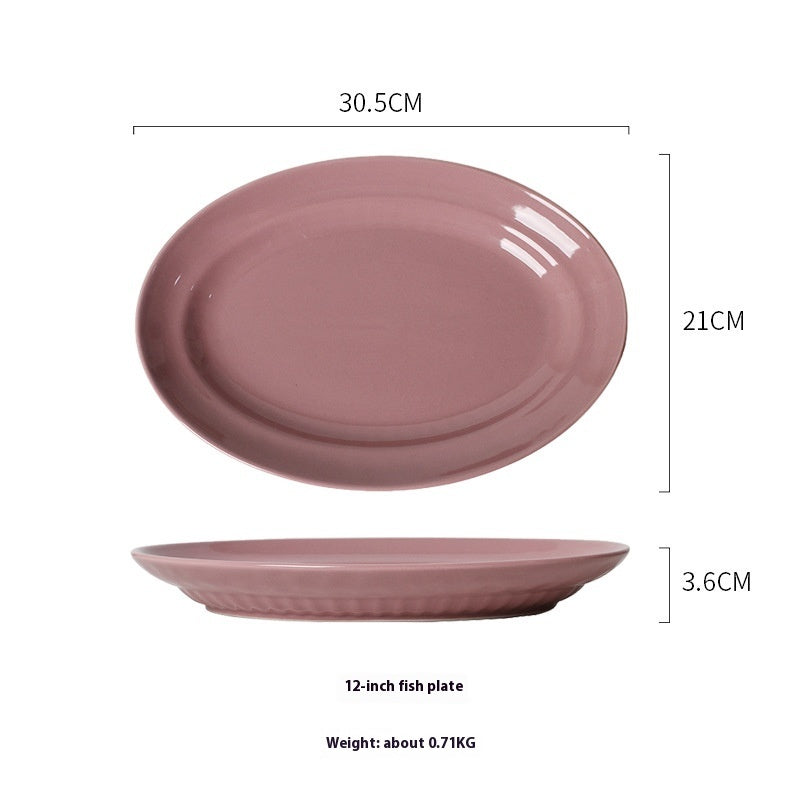 Ceramic Tableware Set Suit Dinner Food Plate - Grand Goldman