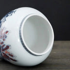 Ceramic Tea Jar Household Moisture-proof Sealed Jar Large Capacity Porcelain Storage Box Food Candy Storage Container Home Decor - Grand Goldman