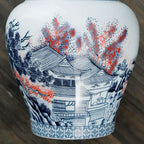 Ceramic Tea Jar Household Moisture-proof Sealed Jar Large Capacity Porcelain Storage Box Food Candy Storage Container Home Decor - Grand Goldman