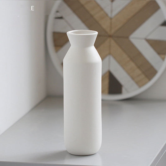 Ceramic Vase Brushed Nordic Modern Minimalist - Grand Goldman