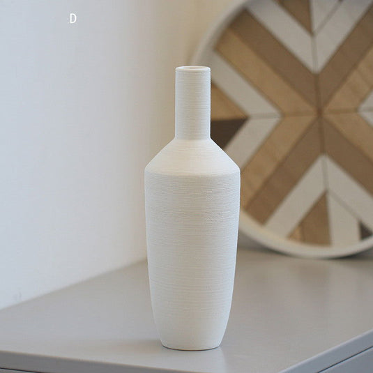 Ceramic Vase Brushed Nordic Modern Minimalist - Grand Goldman