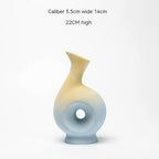 Ceramic Vase Creative Living Room Dried Flowers Flower Arrangement Floral Decorations - Grand Goldman