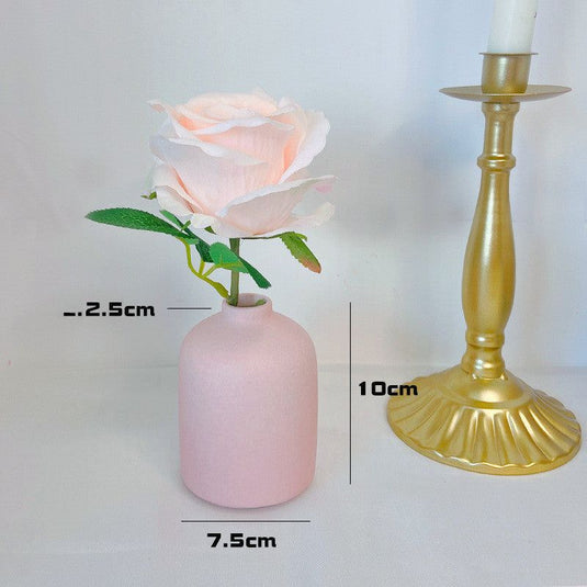 Ceramic Vase Decoration Accessories Desktop Flower Arrangement Container Hydroponics Flower Vase - Grand Goldman