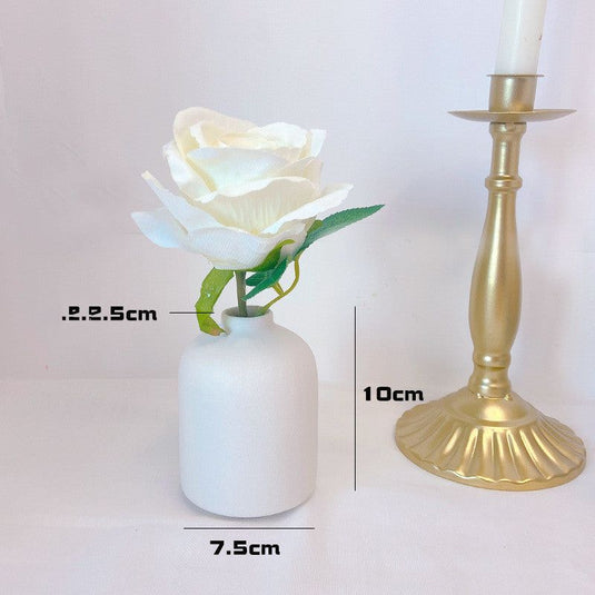 Ceramic Vase Decoration Accessories Desktop Flower Arrangement Container Hydroponics Flower Vase - Grand Goldman