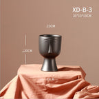 Ceramic Vase Decoration Dried Flower Art Face Flower - Grand Goldman