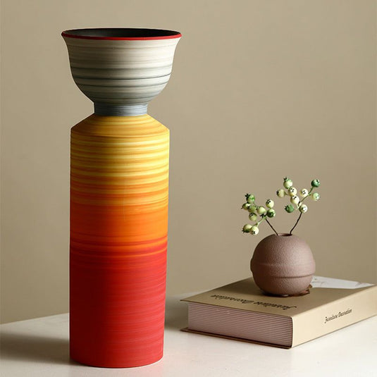 Ceramic Vase Decoration Dried Flowers Flower Arrangement Ideas - Grand Goldman