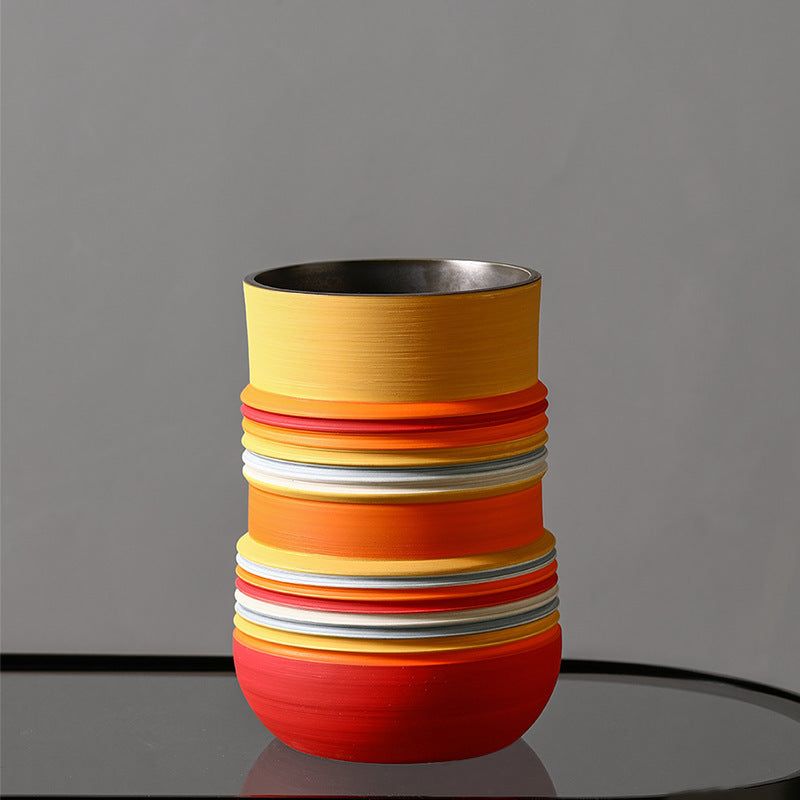 Ceramic Vase Decoration Dried Flowers Flower Arrangement Ideas - Grand Goldman