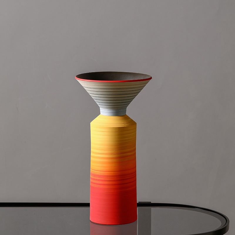 Ceramic Vase Decoration Dried Flowers Flower Arrangement Ideas - Grand Goldman