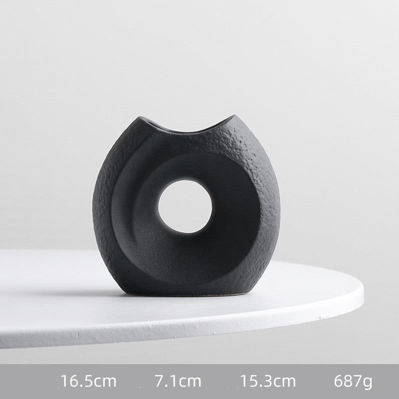 Ceramic Vase Dry Flower Arrangement Ornaments - Grand Goldman